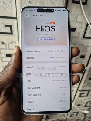 Tecno Pova 7 Pro 5G 256 GB Graphite