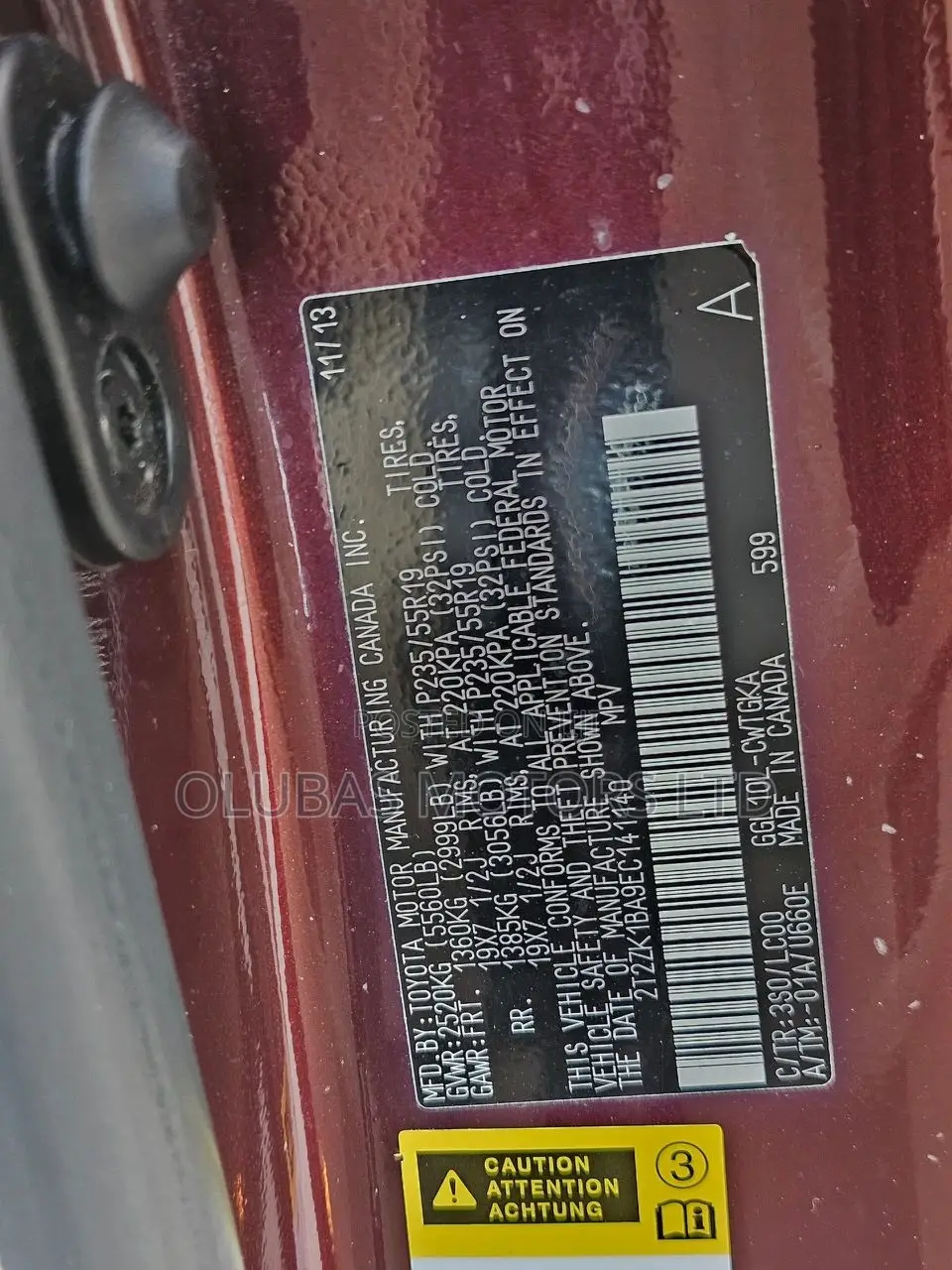 Lexus RX 350 AWD 2014 Red