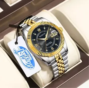 Men Silver Chain Watch