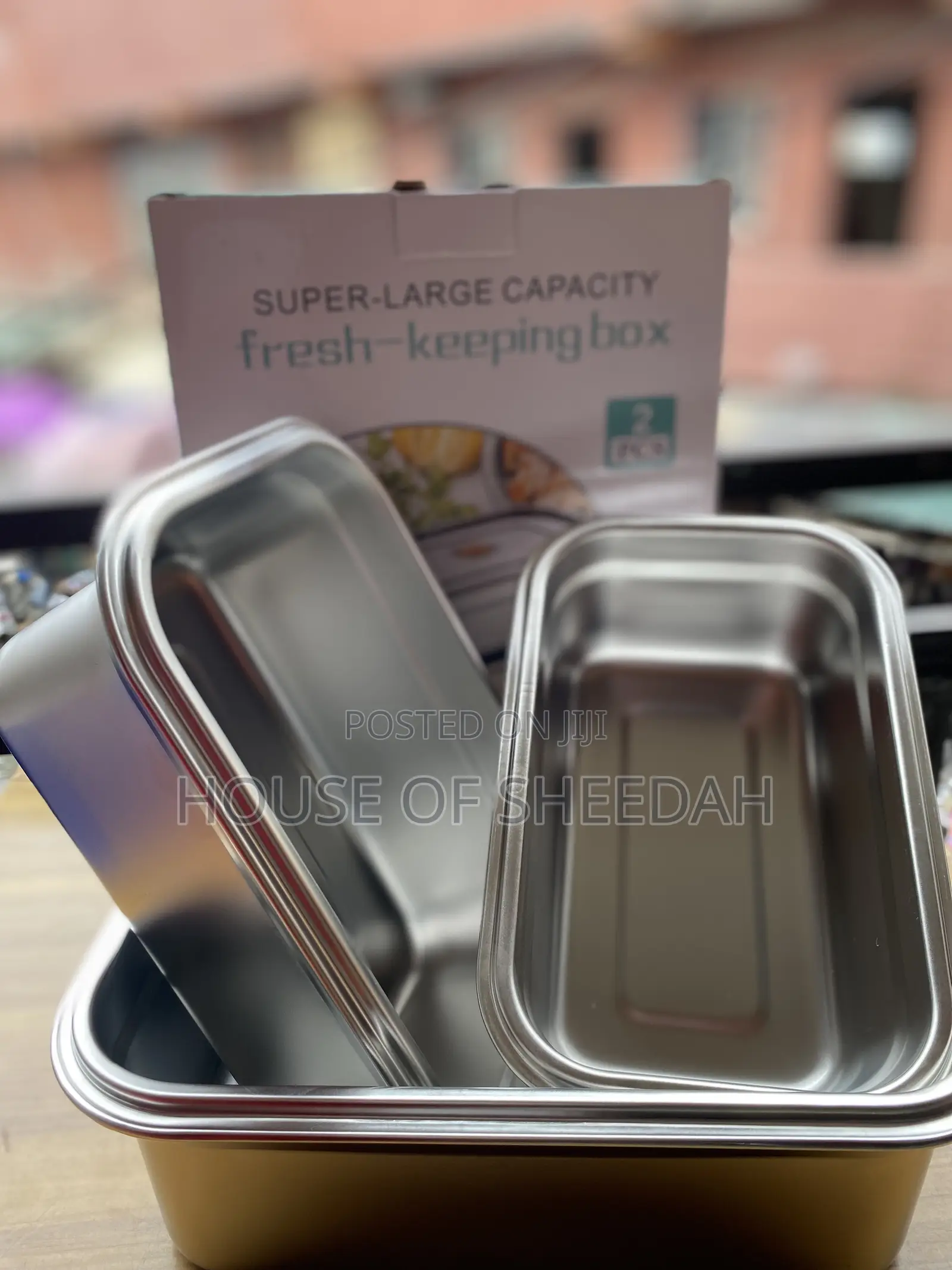3 PCS Stackable Stainless Steel Food Storage Containers