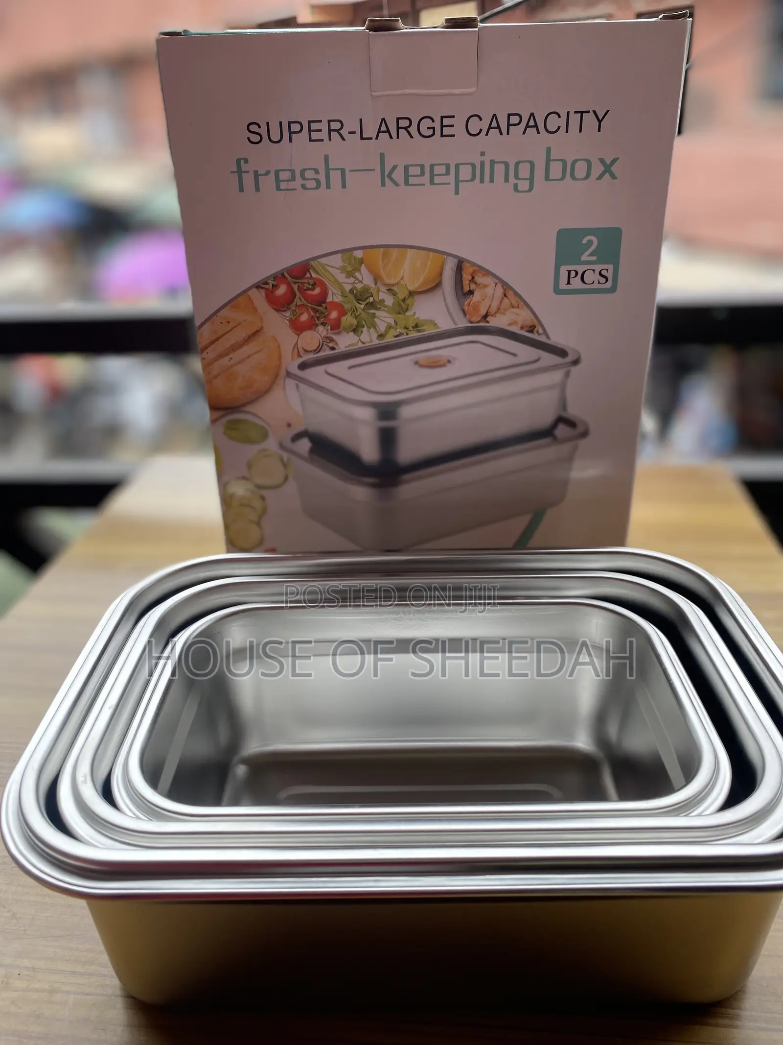 3 PCS Stackable Stainless Steel Food Storage Containers