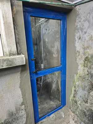 Blue Aluminium Hinge Door