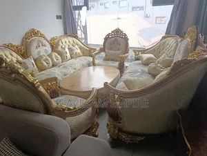 Luxury Egyptian Royal 8-Seater Sofa, Crafted for Timeless Elegance.
