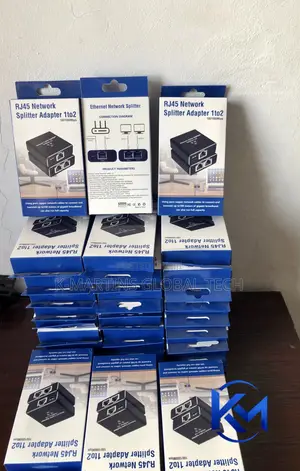 RJ45 Network Splitter Adapter 1 to 2 Ethernet 10/1000Mbps.