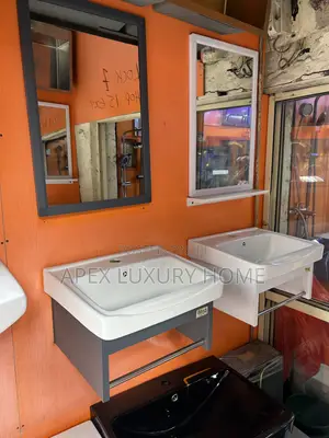 Wall Hung Wash Hand Basin With Mirror