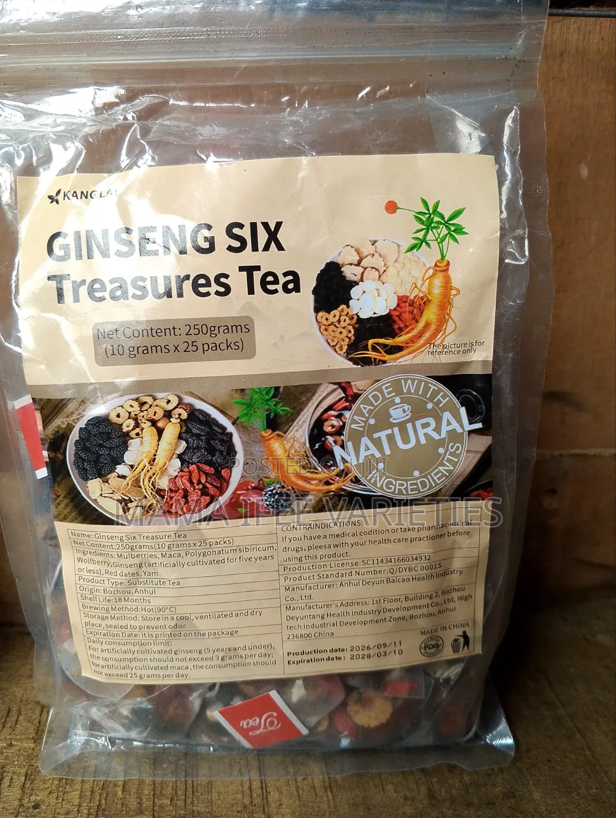 Ginseng Six Treasures Tea