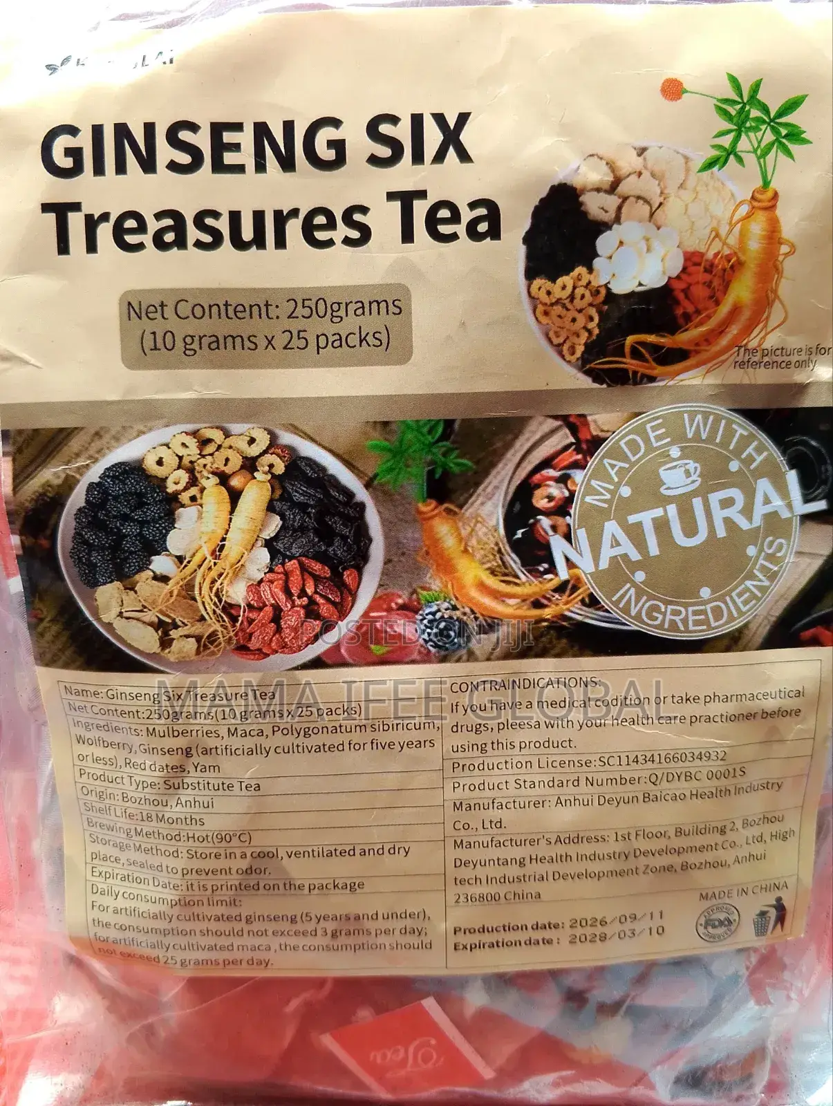 Ginseng Six Treasures Tea