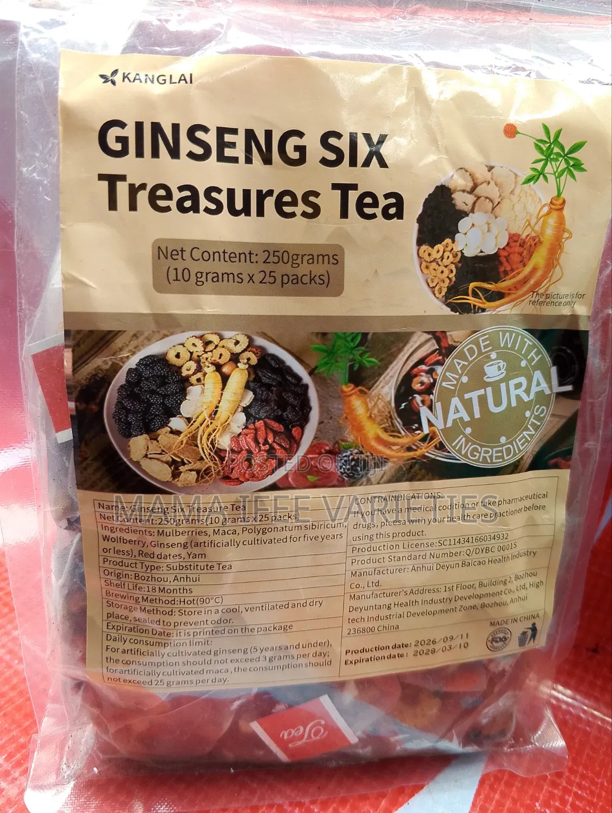 Ginseng Six Treasures Tea