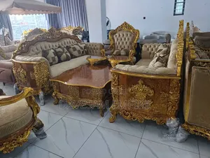 Luxuriously Crafted Egyptian 8-Seater Royal Sofa.