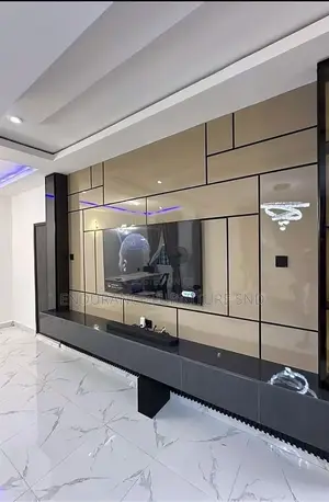 Modern TV Stand Crafted From Quality HGF Material, Designed