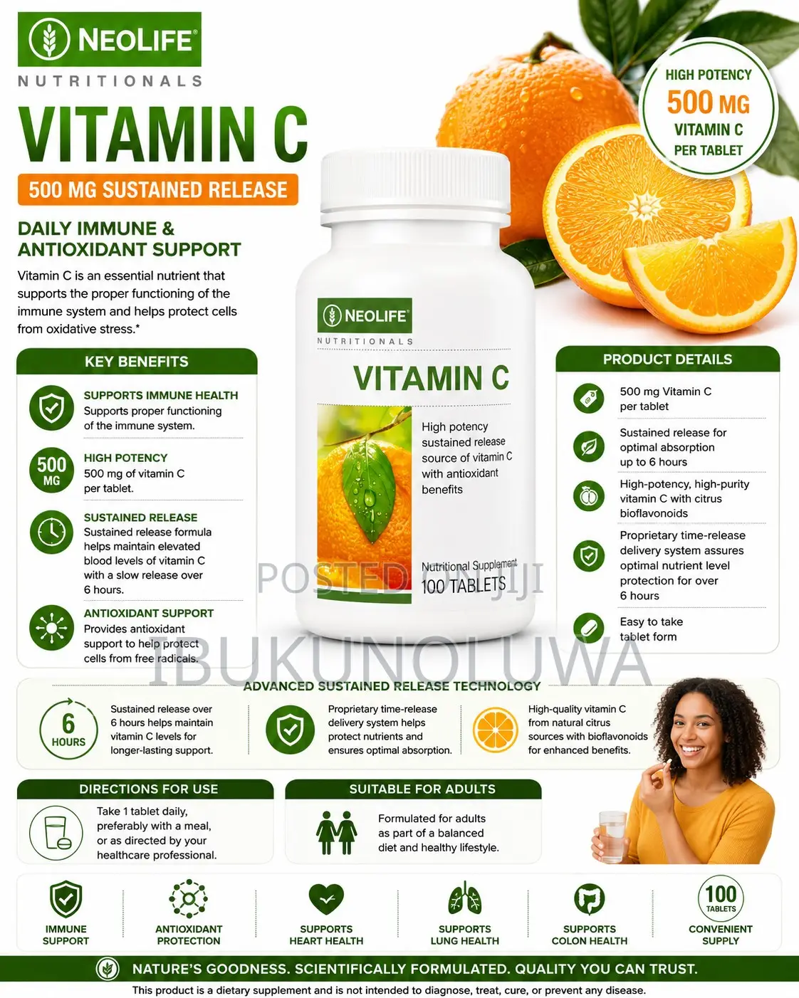 Vitamin C - 100 Tablets