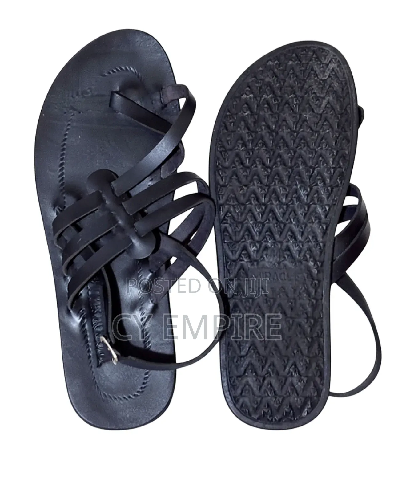 Classic Men's Multi-Strap Leather Sandal