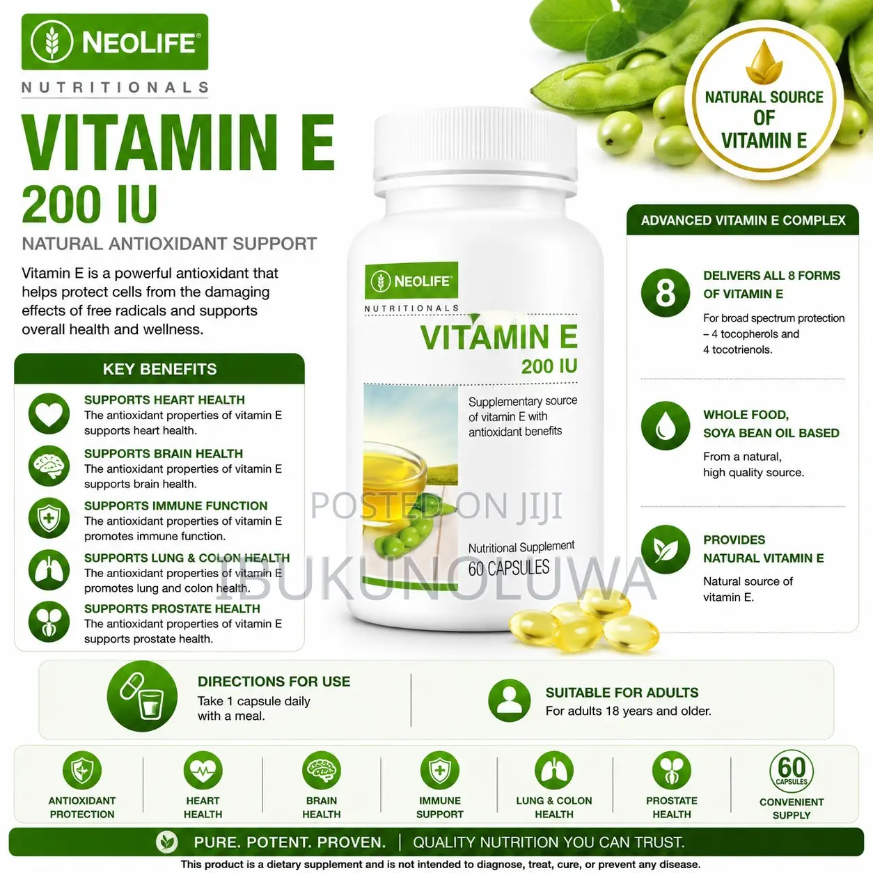 Vitamin E 200 Iu - 60 Capsules