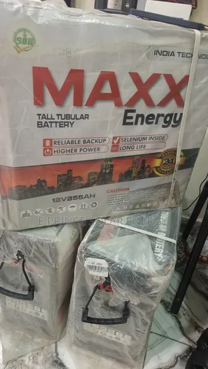 12v 255ah Tall Long Tubular Battery Maxx Energy