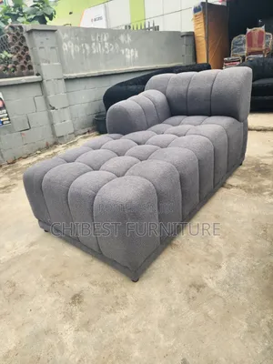 Executive L-Shaped Fabric Sofa Chair.