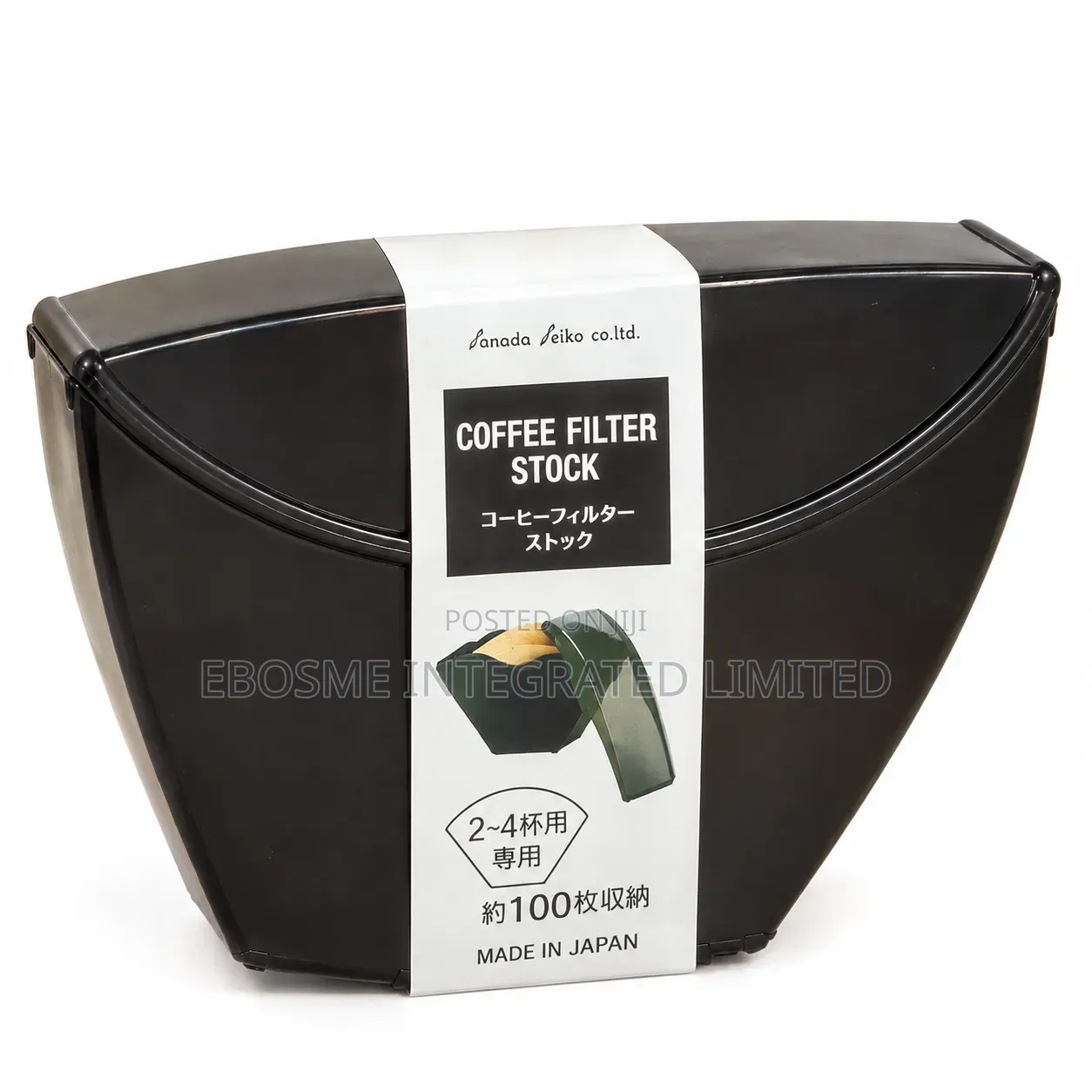 Japanese Coffee Filter Paper Storage Holder – Black