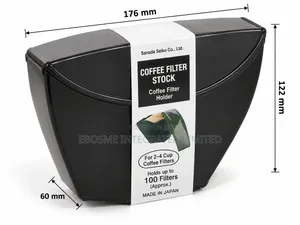 Japanese Coffee Filter Paper Storage Holder – Black