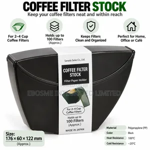 Japanese Coffee Filter Paper Storage Holder – Black