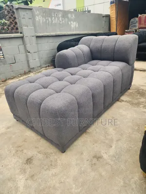 Luxury Grey L-Shaped Sofa Couch.