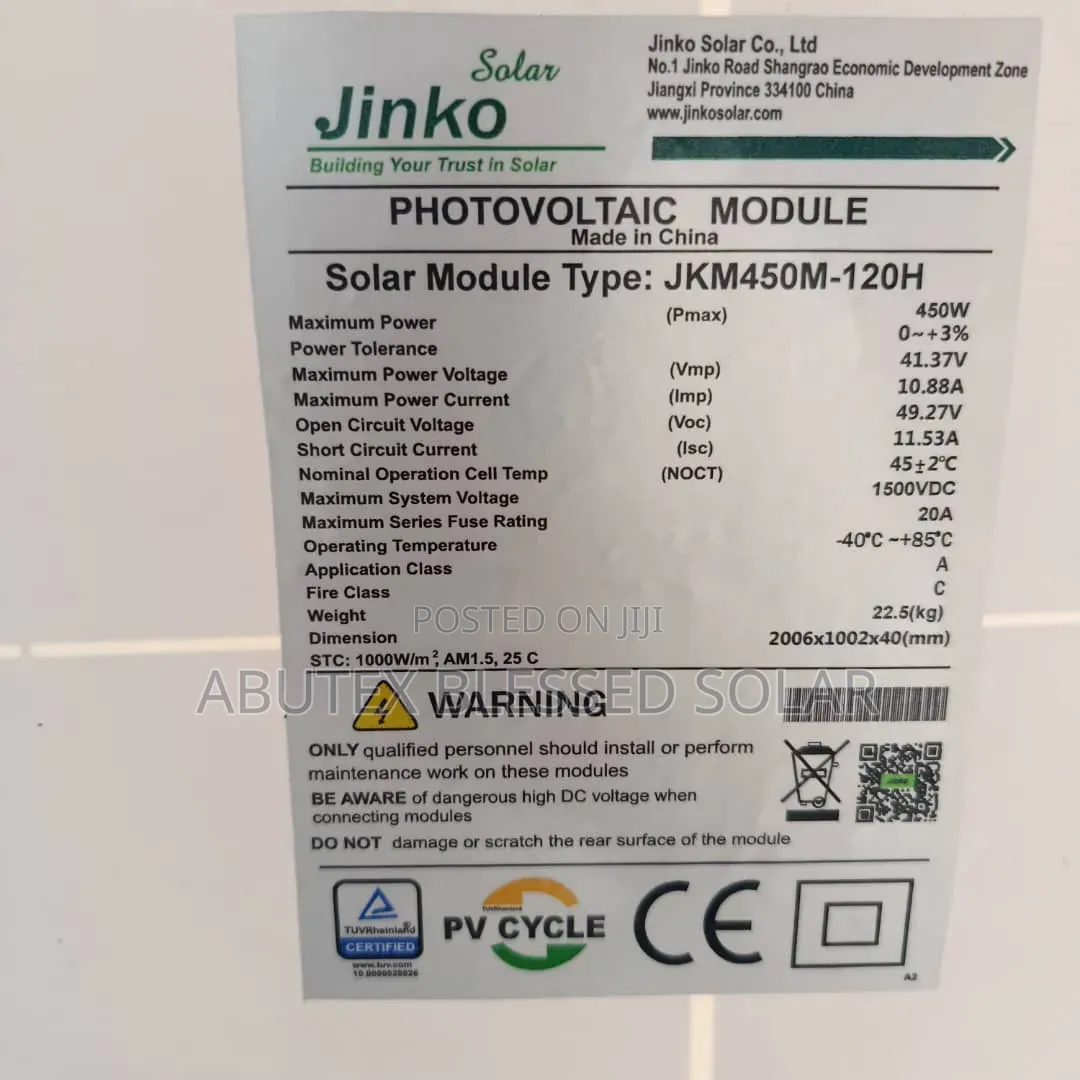 45watt Jinko Solar Panel Mono