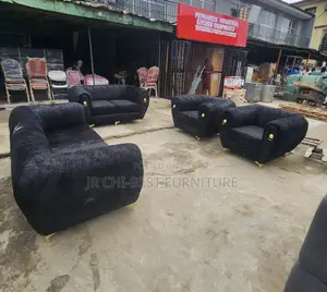 Set of Exquisite Upholstery Fabric Sofa | Chairs