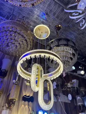 Luxury Gold Loop LED Chandelier