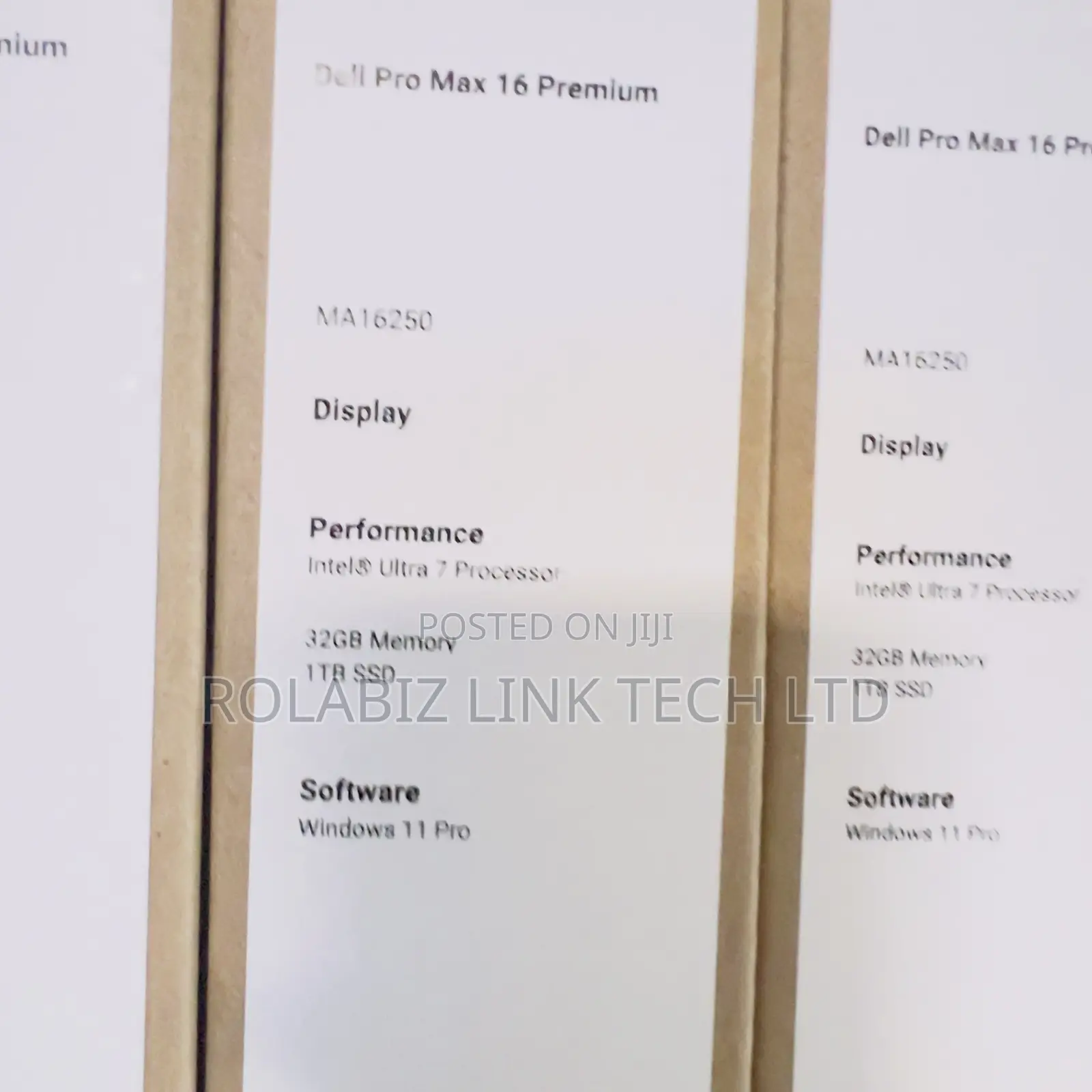New Laptop Dell Pro Max 16 32GB Intel Core Ultra 7 SSD 512GB