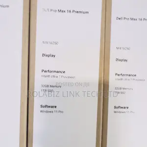 New Laptop Dell Pro Max 16 32GB Intel Core Ultra 7 SSD 512GB