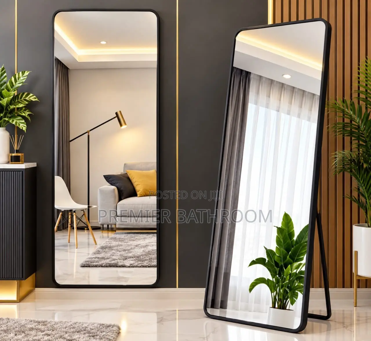 Black Long Dressing Mirror