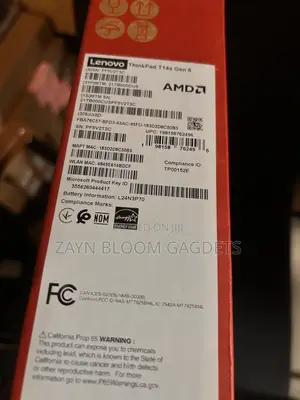 New Laptop Lenovo ThinkPad T14 16GB AMD Ryzen 5 SSD 256GB