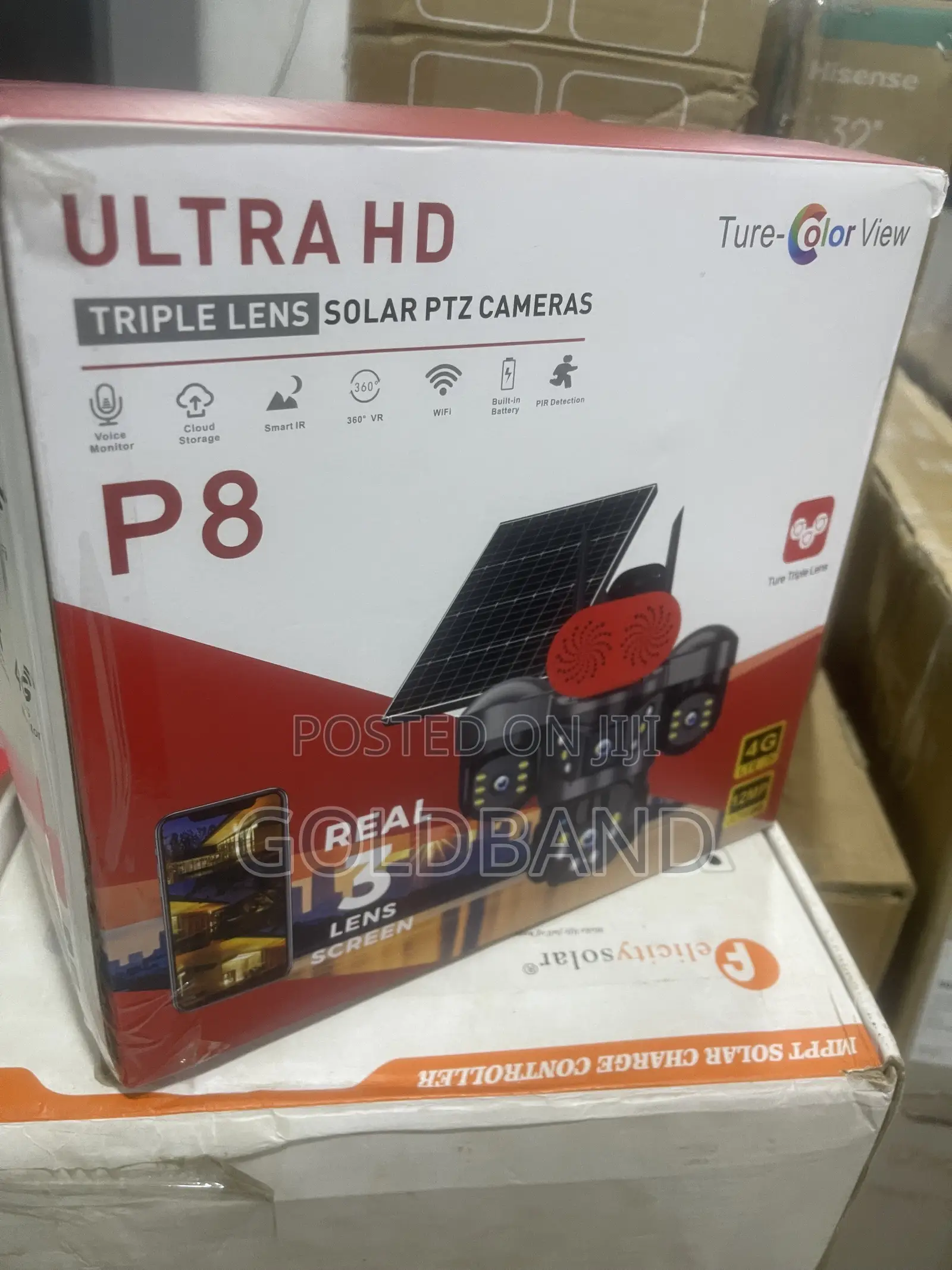 Triple Lens Solar Powered PTZ Camera