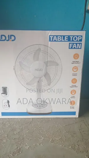 Mdid Table Top Solar Rechargeable Fan