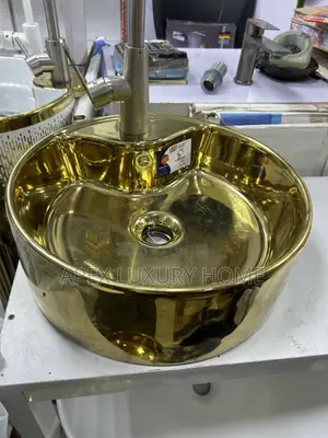 Gold Wash Hand Basin Counter Top