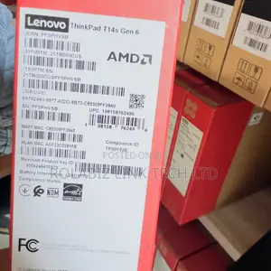 New Laptop Lenovo ThinkPad T14 16GB AMD Ryzen 5 SSD 256GB