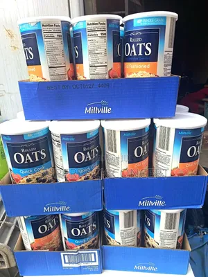 A Carton of Millville Quick Cook Rolled Oats by 6