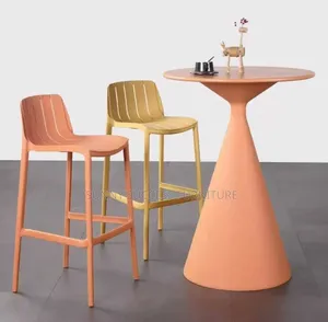 Modern High Bar Table Bar Stool Set