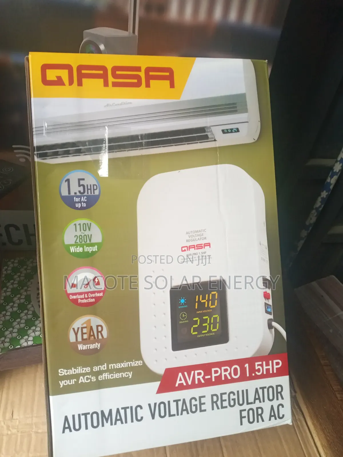 Qasa 1.5hp Automatic Voltage Regulator