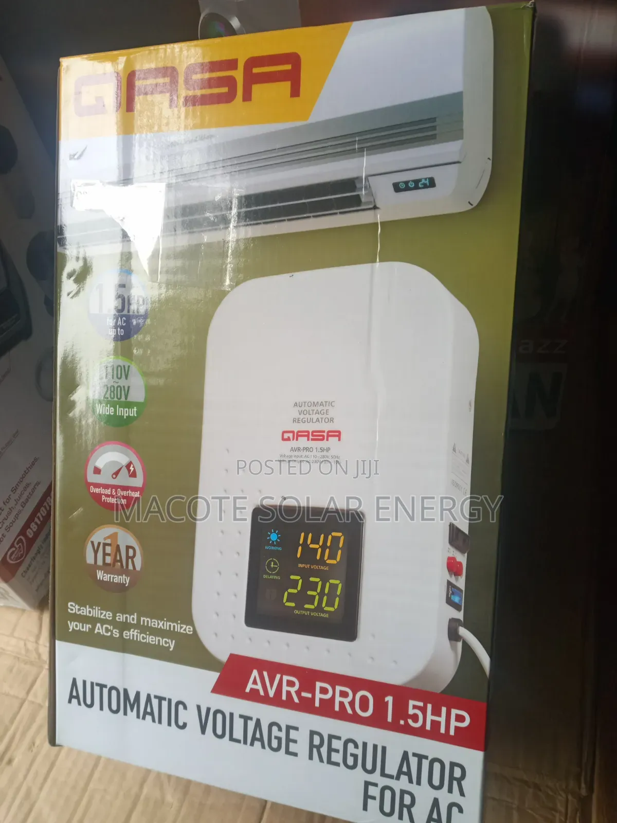 Qasa 1.5hp Automatic Voltage Regulator