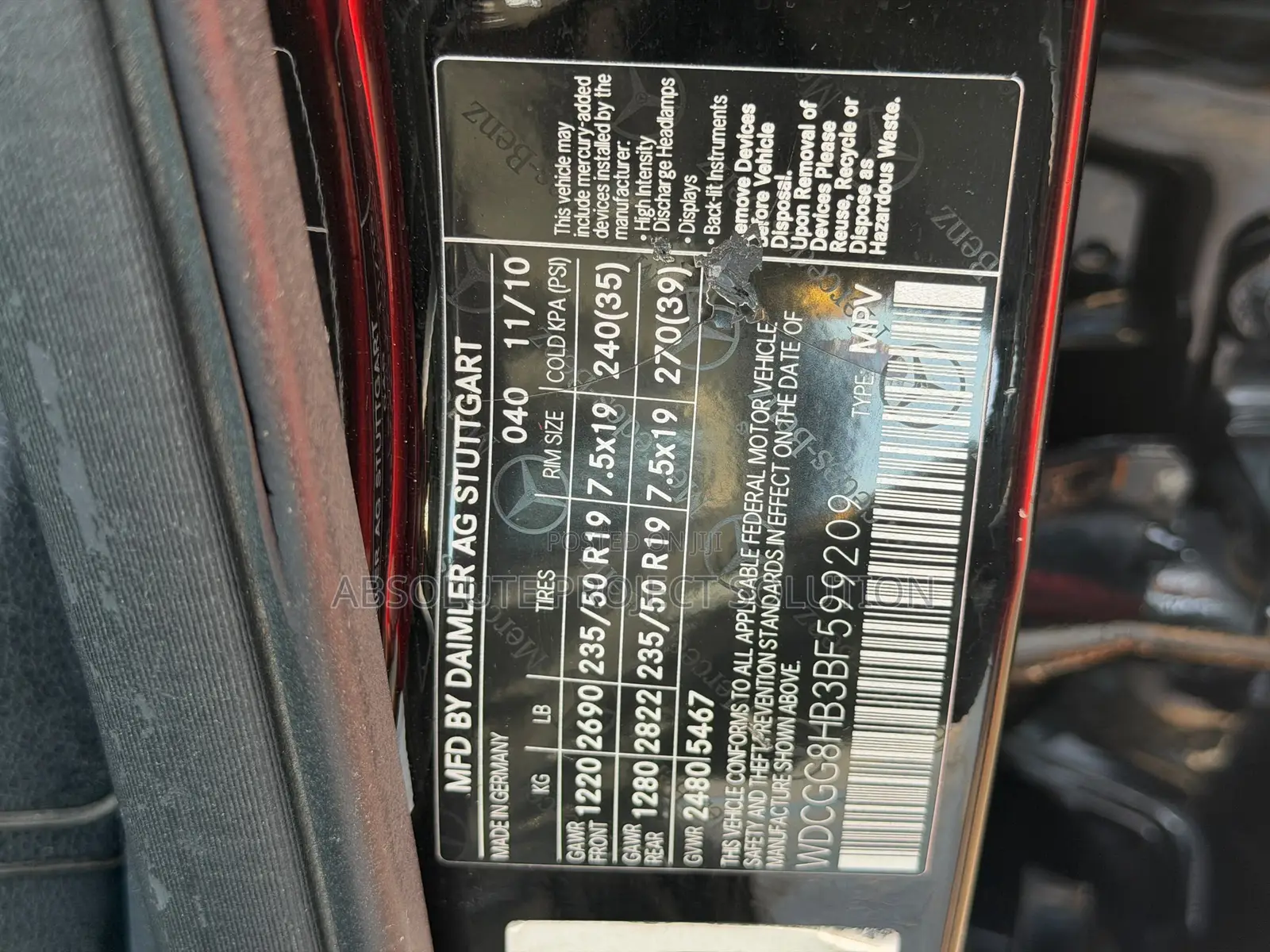 Mercedes-Benz GLK-Class 350 2011 Black