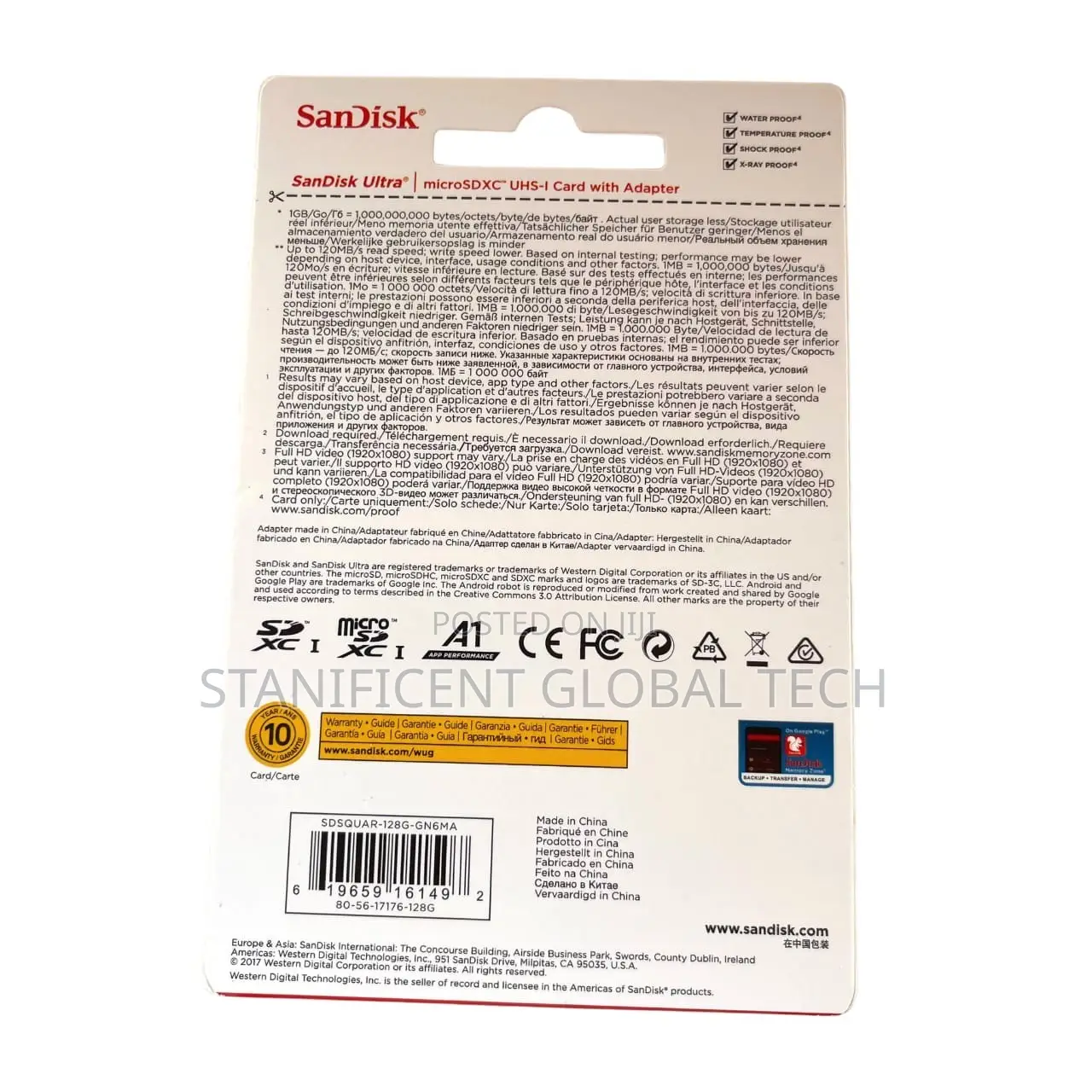 Sandisk 128gb Sd Memory Card