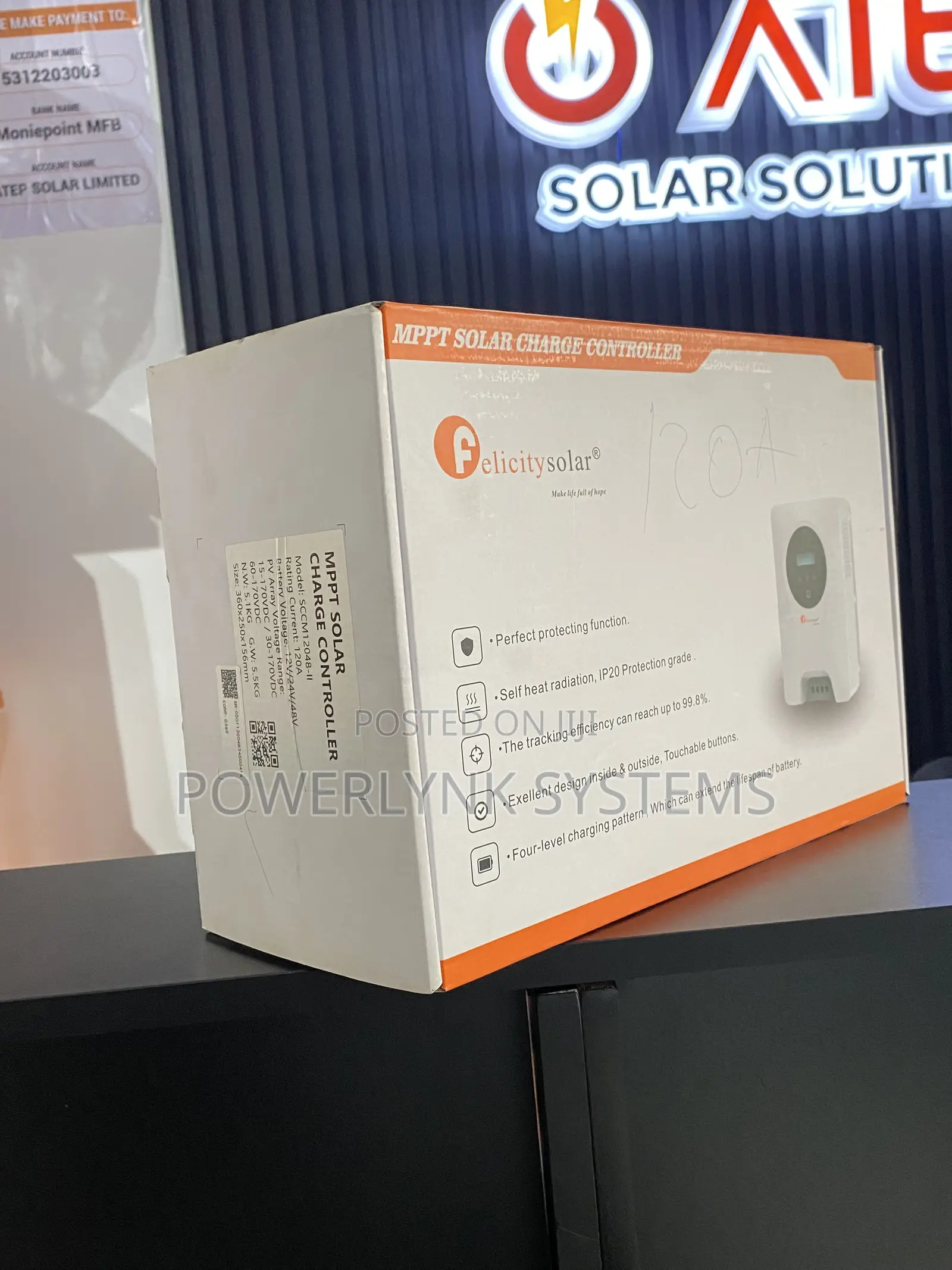 MPPT Charge Controller 120Amps