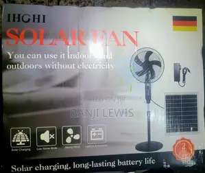 Solar Standing Fan 16 Inches