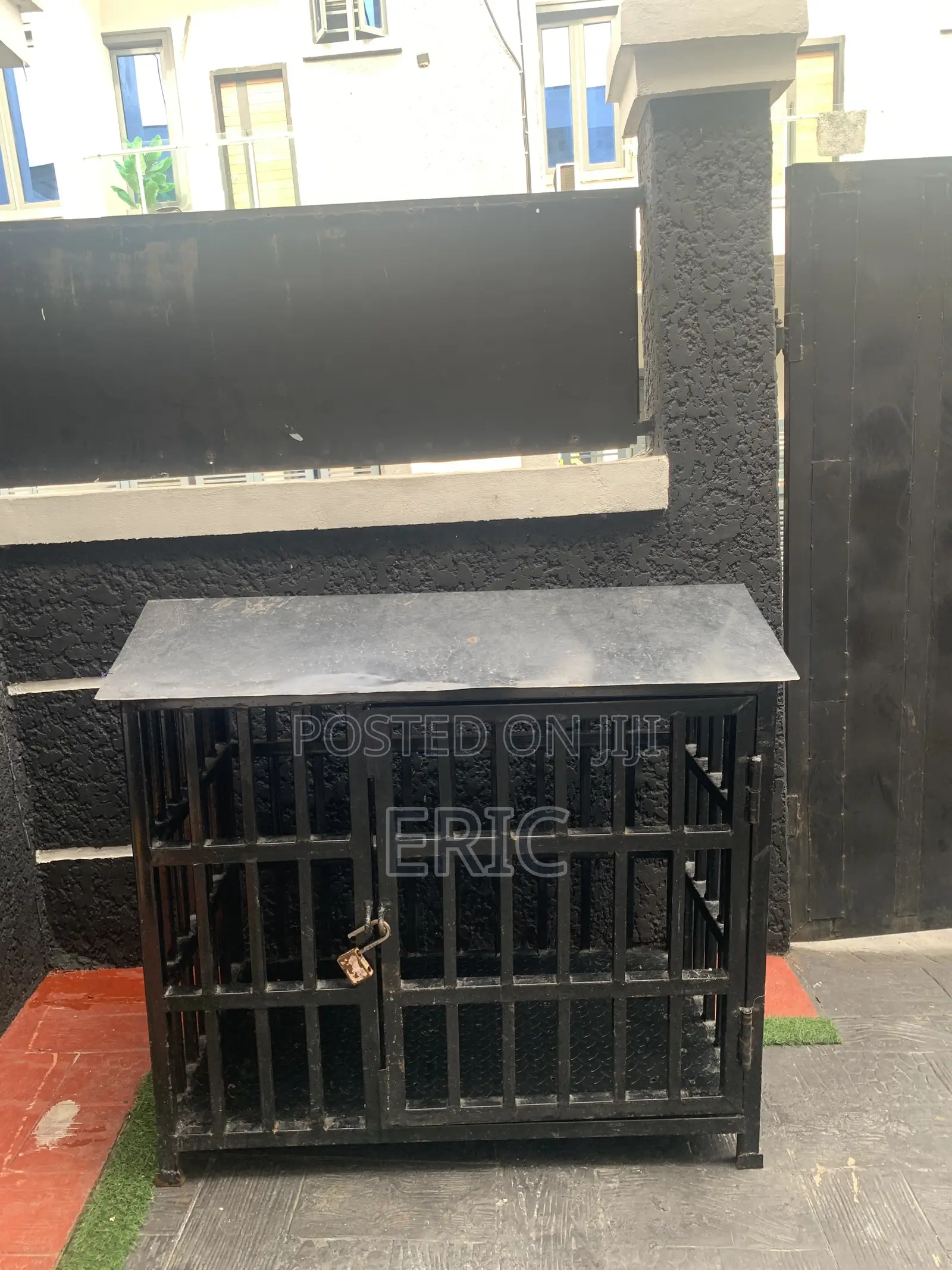 Black Iron Dog Cage