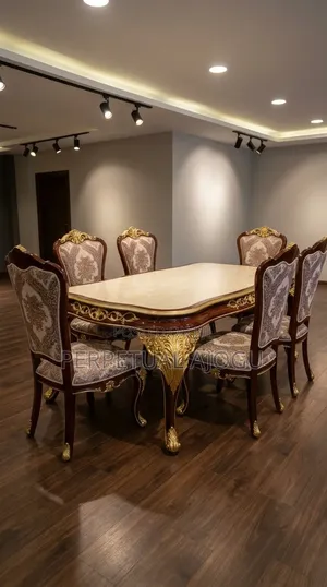 Modern 6-Seater Dining Table Chairs