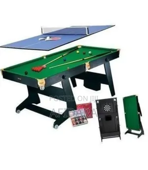3 in 1 Foldable 6ft Snooker Board With Accessories