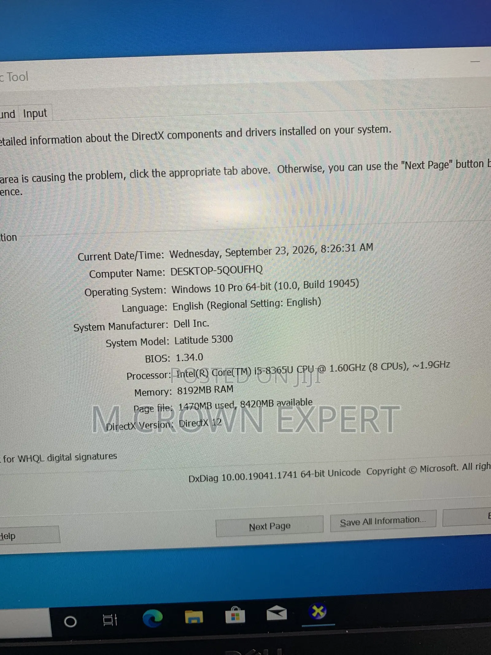 New Laptop Dell Latitude 5300 8GB Intel Core i5 SSD 256GB