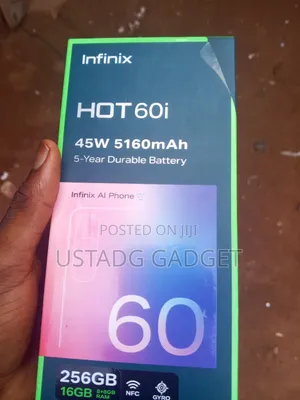 New Infinix Hot 60i 256 GB Black