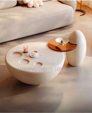 Modern Round Center Table - Stylish Living Room Table