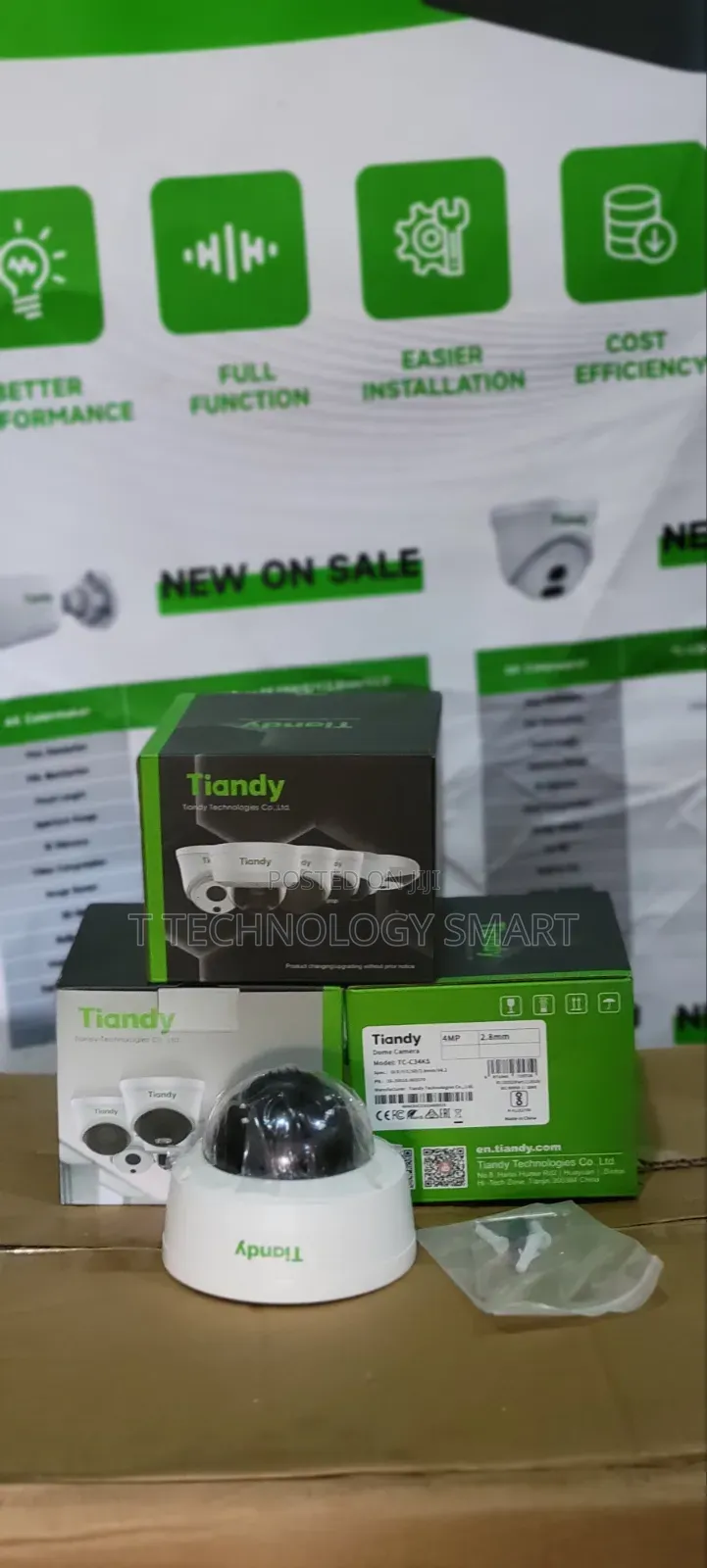 Tiandy TC-C34KS 4MP IP Dome CCTV Camera 2.8mm PoE