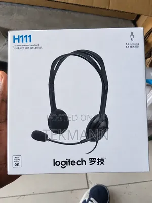 Wired Logitech H111 Stereo Headset With Microphone – 3.5mm